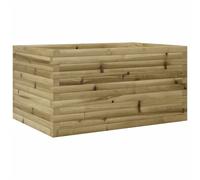 (natural impregnated, 90 x 60 x 45.5 cm) vidaXL Garden Planter Outdoor Flower Pot Planter Pot Wax Brown Solid Wood Pine