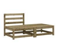 Garden Sofas Corner Patio Outdoor Sectional Sofa Unit Couch Solid Wood vidaXL