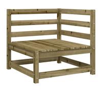 (natural impregnated, corner sofa) vidaXL Garden Lounge Set Outdoor Lounge Set Corner Sofa Couch Solid Pinewood