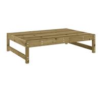 (natural impregnated, footrest) vidaXL Garden Middle Sofa Footrest Outdoor Sofa Coffee Table Solid Wood Pine