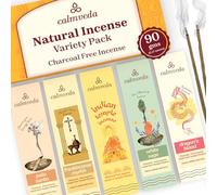 Natural Incense Sticks Multipack Variants - 5 (90 gms) Charcoal Free Incense Stick, Made from Upcycled Flowers | Sacred Insensé Sticks from all Cultures (Scented Sticks)