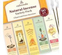 Natural Incense Sticks Variety Pack - (5 Variants) Charcoal Free Inscents-Sticks, Made from Upcycled Flowers | Sacred Insence-Sticks from All Cultures (Inciensos Aromaticos)