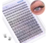 Natural Individual Eyelashes Wispy Cluster Lashes Eyelash Extensions 168pcs Individual Lashes 8-16mm C Curl DIY Lash Extensions Soft Thin Band Lash Cluster by ALICE
