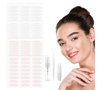 Natural Invisible Eyelid Lift Strips 864PCS-Water-Activated No-Glue Eye Tape | Breathable Mesh Double Eyelid Stickers with Tools Kit（4 Styles）for Droopy Lids - Easy Application for Makeup