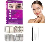 Natural Invisible Single Side Eyelid Tape Stickers(1100Pcs,4styles), Double Eyelid Tape for Hooded Eyes Invisible, Instant Eye Lift Without Surgery, Perfect for Uneven Mono-Eyelids,Jeanssar