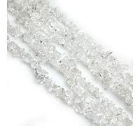 Natural Irregular White Crystal Tumbled Chip Stone Loose Beads Strand for Jewelry Making 5~8mm 35" One Strand