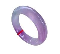 Natural Jade Bangle, Violet Jade Bangle, Ladies Medium Wide Jade, 54-64mm, Jewelry, with Jewelry Box,54mm