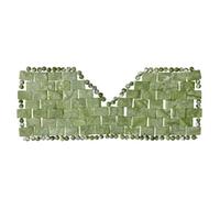 Natural Jade Eye Cooling Therapy Blindfold Anti Aging Eye Pads Sleep Relax Cover Green