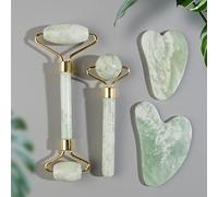 Natural Jade Roller Massager for Face Roller Jade Stone Face Massager,Small Guasha Jiacui