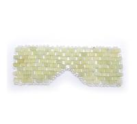 Natural Jade Sleep Mask & Blindfold,Natural Jade Eye Mask,Anti-Aging Hot or Cold Therapy Eye Mask Which is Soothing Cooling Detoxifying (Xiuyan Jade)