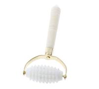 Natural Jade Spiky Trigger Point Facial Massage Roller Face Neck Massager for Dark Circles Puffy Eyes