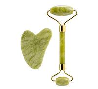 Natural Jades Roller and Gua Sha for Face Noiseless Design Facially Relieve Wrinkles Aging Dark Circles Relaxing Eyes Body