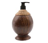 Natural Java Teak 300Ml Soap Dispenser - Refillable & Durable