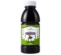 Natural Juices Pure Black Cherry Juice Concentrate 500ml | Single Bottle | No Added Sugar | No Preservatives or Additives | Gluten Free | Vegan Friendly