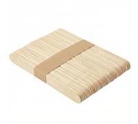 Natural Jumbo Wooden Popsicle & Craft Sticks - 50pcs - Smooth, Splinter-Free Birch Wood Lolly Sticks for DIY Crafts, Ice Cream, Waxing Spatulas & Plant Labels - 150mm x 18mm
