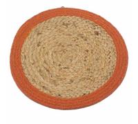 Natural Jute & Cotton Place Mat - 30Cm With Ivory Border