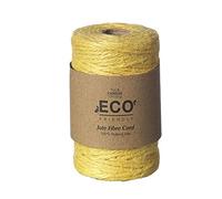 Natural Jute Fibre Cord Roll - 2mm x 50m - Eco Florist Craft Bouquet Gift Wrap (Mustard)