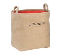 Natural Jute Laundry Bag, nature friendly Fabric Hamper With Drawstring Closure And Handles, Breathable, Premier Housewares Natural One Size