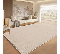 Natural Jute-Look Rug Non-Slip Indoor/Outdoor Carpet for Living Room & Kids' Bedroom Modern Night Rugs White 120x180CM - & Stylish Home Décor