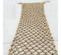 Natural Jute Mesh Rope Netting for Climbing Sports Bar and Plant Support Large Size (1Mx7M)