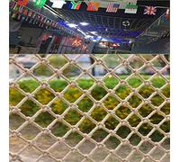 Natural Jute Plant Climbing Net - 6mm Support Trellis for Beans, Fruits & Vines - 1Mx8M (3.3FTx26.2FT) Eco-Friendly Garden Climbing Rope Netting
