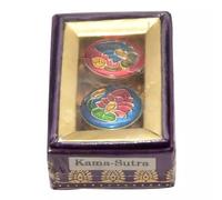 Natural Kama-Sutra Soild Perfume Long lasting Alcohol Free Mini Brass Jar Body Fragrance For Unisex - 4 gm