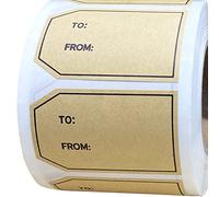 Natural Kraft Gift Tag Sticker, 500 Pcs Happy Mother's Stickers for Gifts,Wrapping Paper,Holiday Present Stickers,1.2x2 Inches.