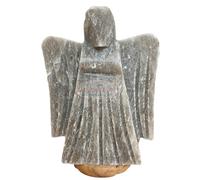 Natural Krafts Hand Crafted Angel Himalayan Salt Crystal Lamp Ideal for Any Living Space in The Home or Office Free Cable Bulb (Grey Crystal Himalayan Salt Angel Shape) from Punjab, Pakistan