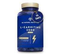 Natural L CARNITINE 2000mg 150 Capsules 75 Days (only 2 Capsules per Day) High Concentration Improves Sports Performance. Weight Loss, Energy Resistance. CE Manufactured. N2 Natural Nutrition