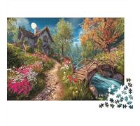 Natural Landscape 1000 Piece Autumn Country Natural Landscape Art Print Jigsaws Puzzles for Adults And Kids Family Educational Games 1000 Pieces Fun, Challenging & Brainteasing Adults Birthday Gifts 7