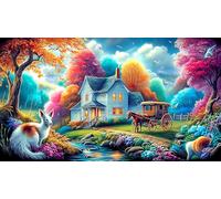 natural-landscape Puzzle Game 1000 Piece Recycled Paper Impossible Hard Difficult Challenging for The Whole for Women, Gifts for Men 38x52cm/1000pcs