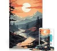 Natural Landscapes 1000 Piece Jigsaw Puzzles for Adults Teenagers Brain Play Peaceful Fun Sharp Edge Memorable Gift (50x75cm)