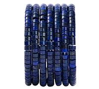 Natural Lapis Lazuli Stone Spacer Beads 6x3mm 38cm/str Flat Round Loose Semi Gemstone Caps for Making Bracelets Necklace