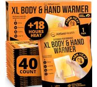 Natural Large Hand & Body Warmers 40 Count - Air Activated 18 Hours of Consistent Natural Heat Handwarmers Bulk - Disposable Quick & Easy Activation | Portable Odor-Free Warmth for Hands 40 Pack
