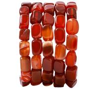 Natural Large Red Agate Cube Stone Beads 8x11mm 38cm/str Loose Semi Gemstone Stone for Making Bracelets Necklace