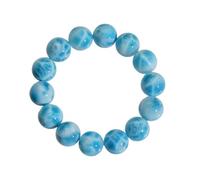 Natural Larimar Stretch Bracelet for Women | uniquely Gemstone Jewelry | Healing Crystal Gifts for Birthdays & Special Occasions(7~7.9mm)