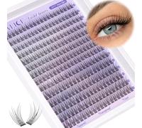 Natural Lash Clusters Wispy Lash Extensions Short 10-14mm DIY Cluster Eyelash Extension C Curl 280pcs Soft Thin Band Individual Lashes by ALICE