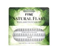 Natural Lashes by FYNE - 60 Medium Cluster Lashes per pack | Easy to apply Individual Eyelash Extensions | Effortlessly create a Natural Eyelash look with these Lash Extensions |