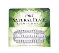 Natural Lashes by FYNE - Mixed Length Pack of Cluster Lashes | Easy to apply Individual Eyelash Extensions | Effortlessly create a Natural Eyelash look with these Lash Extensions |