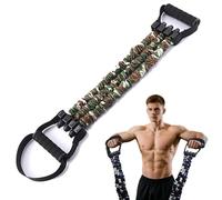 Natural Latex 3-Hole Resistance Stretcher, Fitness Resistance Bands Pedal Ankle Puller, Stretch Pedal Puller Exercise Equipment for Exerciser, AB Training Auxiliary Device, Training (Green, 135Lbs)