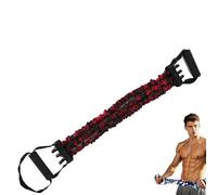 natural latex 3-hole resistance stretcher with comfort-grip handles,Chest Expander Stretch Bands for Men,High Elasticity & Tear Resistant Exercise Bands,Full-Body Basic Training,Strength Workouts-105