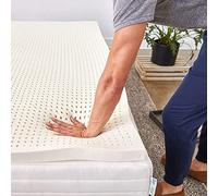 Natural Latex Mattress - 100% nic Queen Size Pain Relief for Back & Shoulders Thickness Options 1/2/3/4 Inches Twin 39x75 Inches Perfect for Comfort & Support