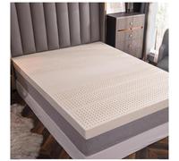 Natural Latex Mattress, /2/3/4inch 7 Zone Green Natural Organic Latex Mattress Topper Back & Joint Support No Deformation,King,4in,150x190cm(59x75in)