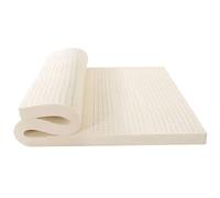 Natural Latex Mattress 63x59 Inch 1Inch Cooling Gel Memory Foam Topper Motion Isolation Back Pain Relief EcoFriendly Comfortable Sleep Solution