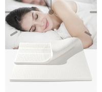 Natural Latex Mattress Protector - 100% Pure Latex, Breathable & Comfortable Sleep Cover, Hypoallergenic & Eco-Friendly Bed Topper for Ultimate Comfort