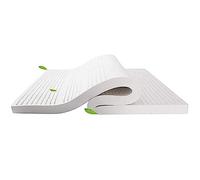 Natural Latex Mattress Topper 3" Thick for Back Pain Relief Removable Bamboo Viscose Cover 160x200cm Hypoallerge Breathable Eco-Friendly Sleep Solution