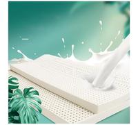 Natural Latex Mattress Topper- Single Double 7 Massage Zones | Ideal for Students, Renters & Small Spaces | Medium Firm Support,10cm,210x220cm(83x87in)