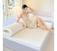 Natural Latex Mattress Topper - Soft Body Massage Mattress- Medium Firmness, Breathable and Comfortable Bed Toppers for Back Pain,7.5cm,200x200cm