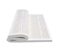 Natural Latex Mattress Topper with Organic Cotton Cover, No Memory Foam Chemicals, Helps Shoulder & Back Pain, Spinal Alignment, Motion Isolation