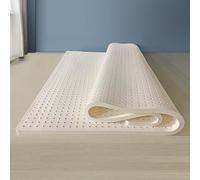 Natural Latex Mattress TopperSoft & Breathable 2.5cm Thick Portable Pressure Relief Twin Size 90 x 190 cm Perfect for Comfort & Support